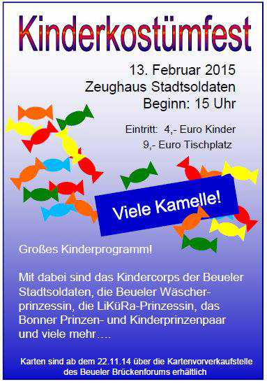 Kinderkostümfest des Beueler Stadtsoldaten Corps